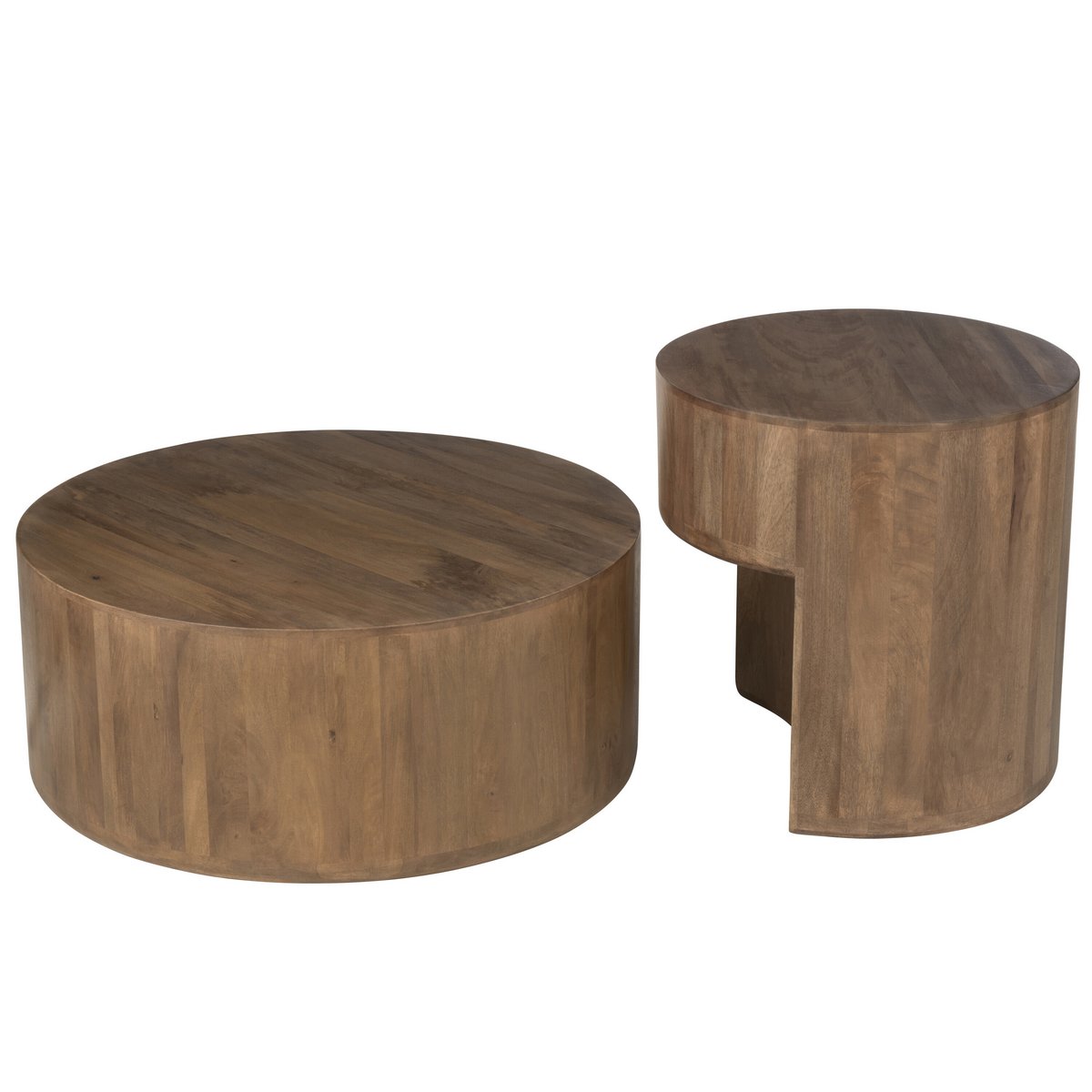 Table d'appoint Toge en bois de manguier marron, ambiance scandinave