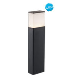 Jupes extérieures LED "Vigo" en métal et en plastique en anthracite, avec LED intégrée, lumière de chemin