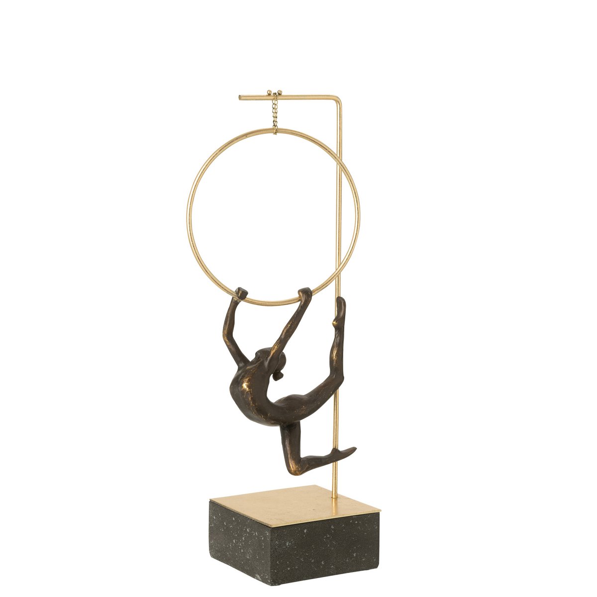 Vue latérale du Gymnast Hoop Alpha J-Line - objet de décoration moderne