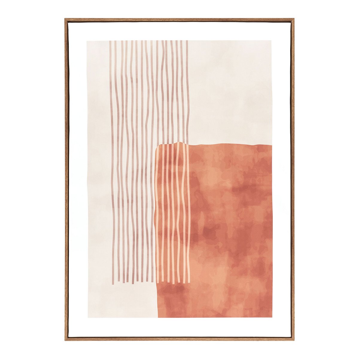 Mina Impression sur toile beige/marron, vue complète de face