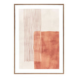 Mina Impression sur toile beige/marron, vue complète de face