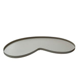 Plateau en métal gris beige Villeta