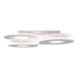 Plafond LED "SMILLA" blanc, 50 x 50 cm, 8 cm, métal et plastique, LED intégrés, 2400 lm, dimmable, fonction CCT 3000-6 500 K, fonction de veilleuse de nuit.