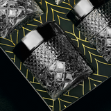 Lot de 4 verres à whisky en cristal transparent