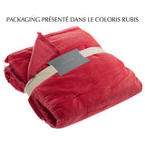 Plaid uni Fara Pink 135 x 200