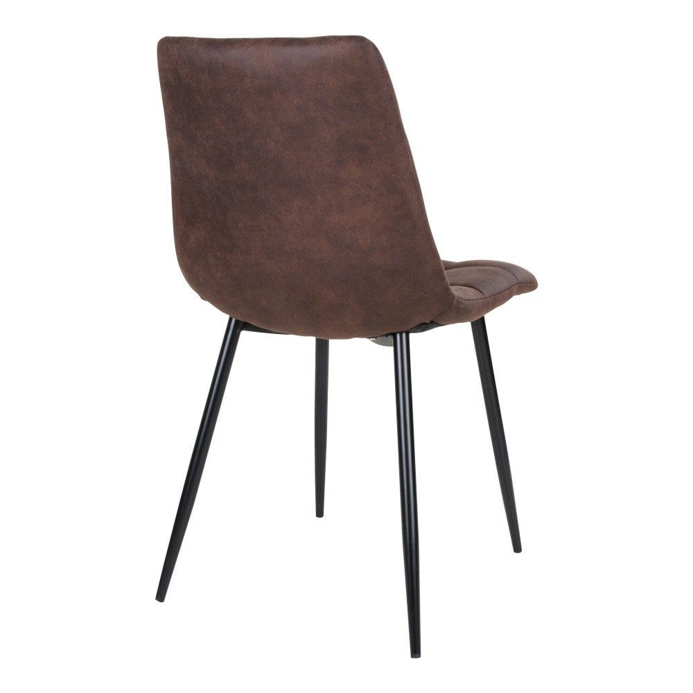 Pieds en métal noir de la chaise Middelfart