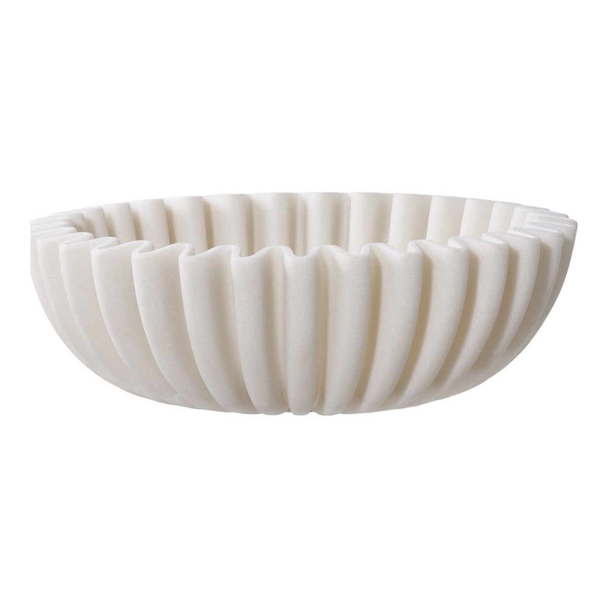 Bol décoratif en céramique beige sur table en bois