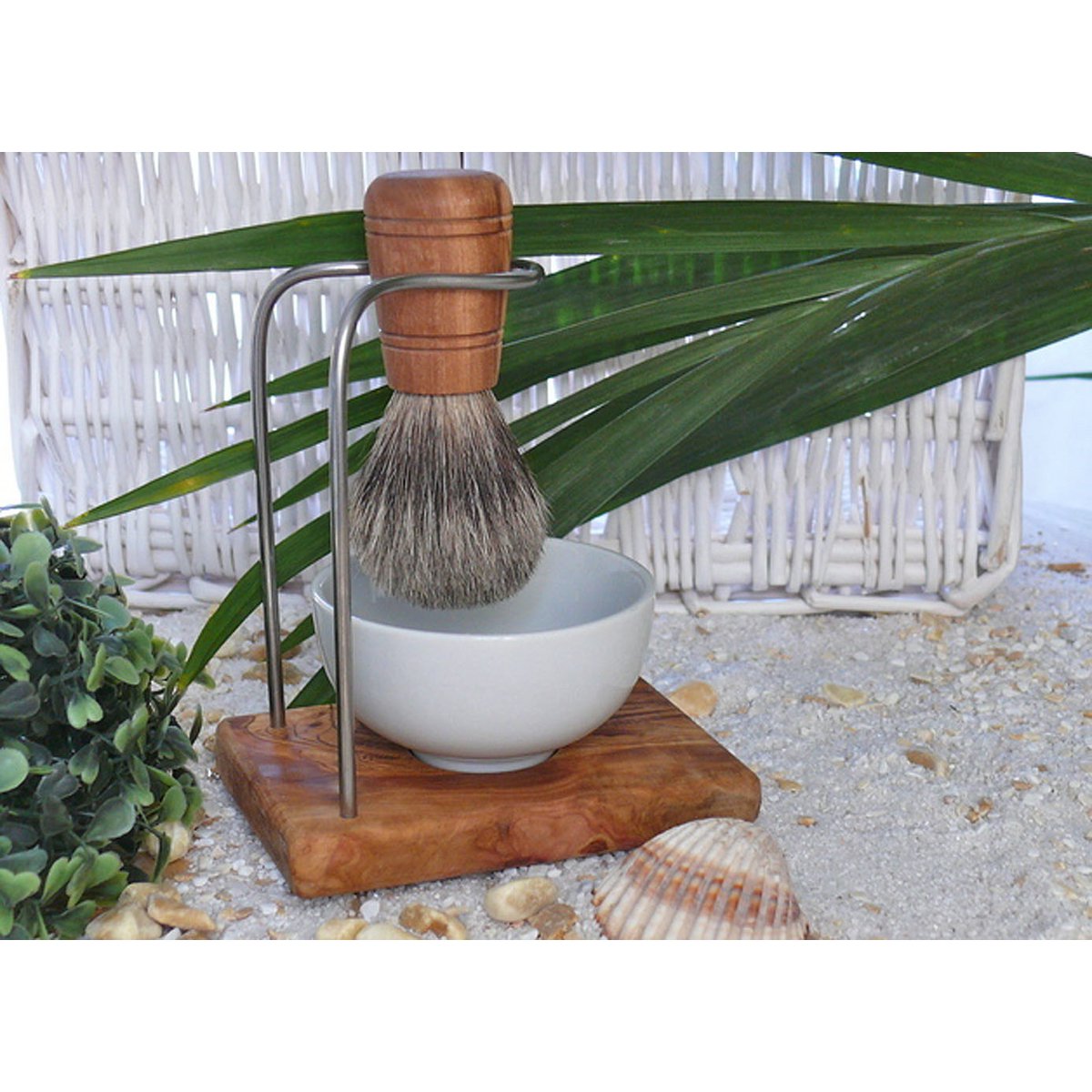 Vue latérale du porte-brosse de rasage DESIGN