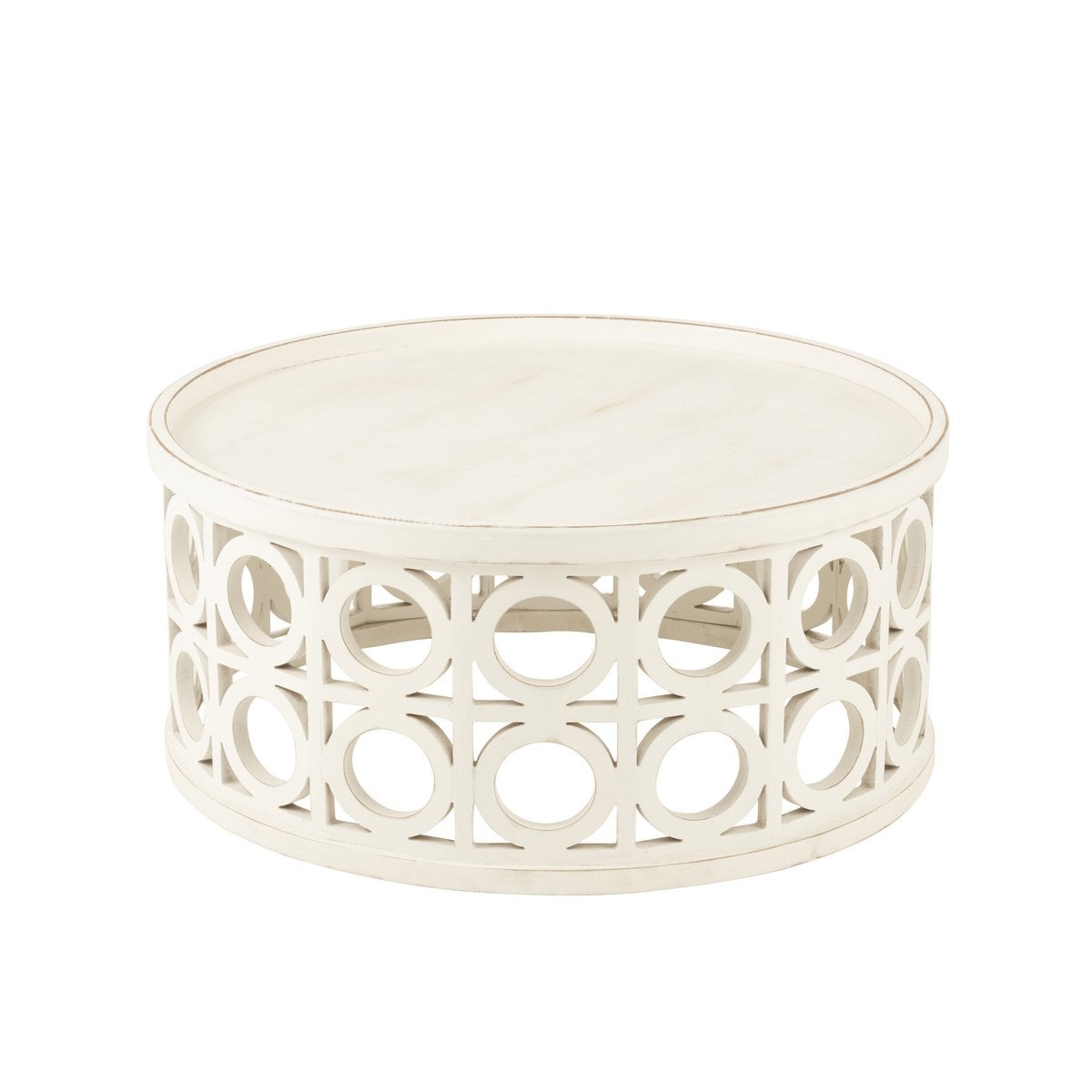 Table basse J-Line avec accessoires de décoration