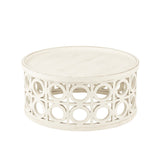 Table basse J-Line avec accessoires de décoration