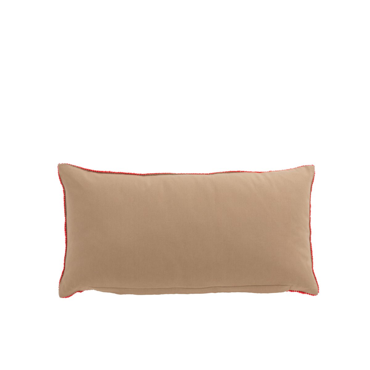 Coussin J-Line en jute, détails du motif 3 soleils