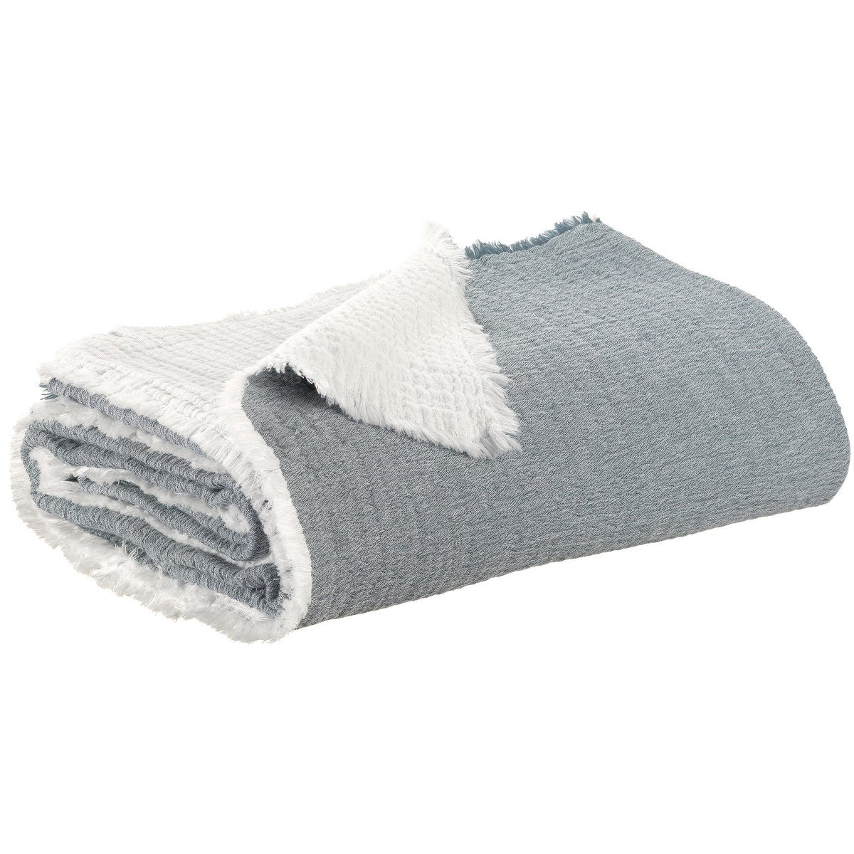 Jeté Emilio Pacific 180 x 260 - Design élégant et raffiné en coton