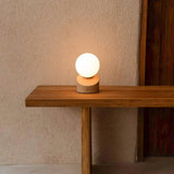 Lampe rechargeable Morris marron clair