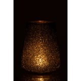 Détail du verre de la lanterne J-Line Glitter