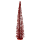 Sapin de Noël décoratif J-Line - plastique - rouge - grand
