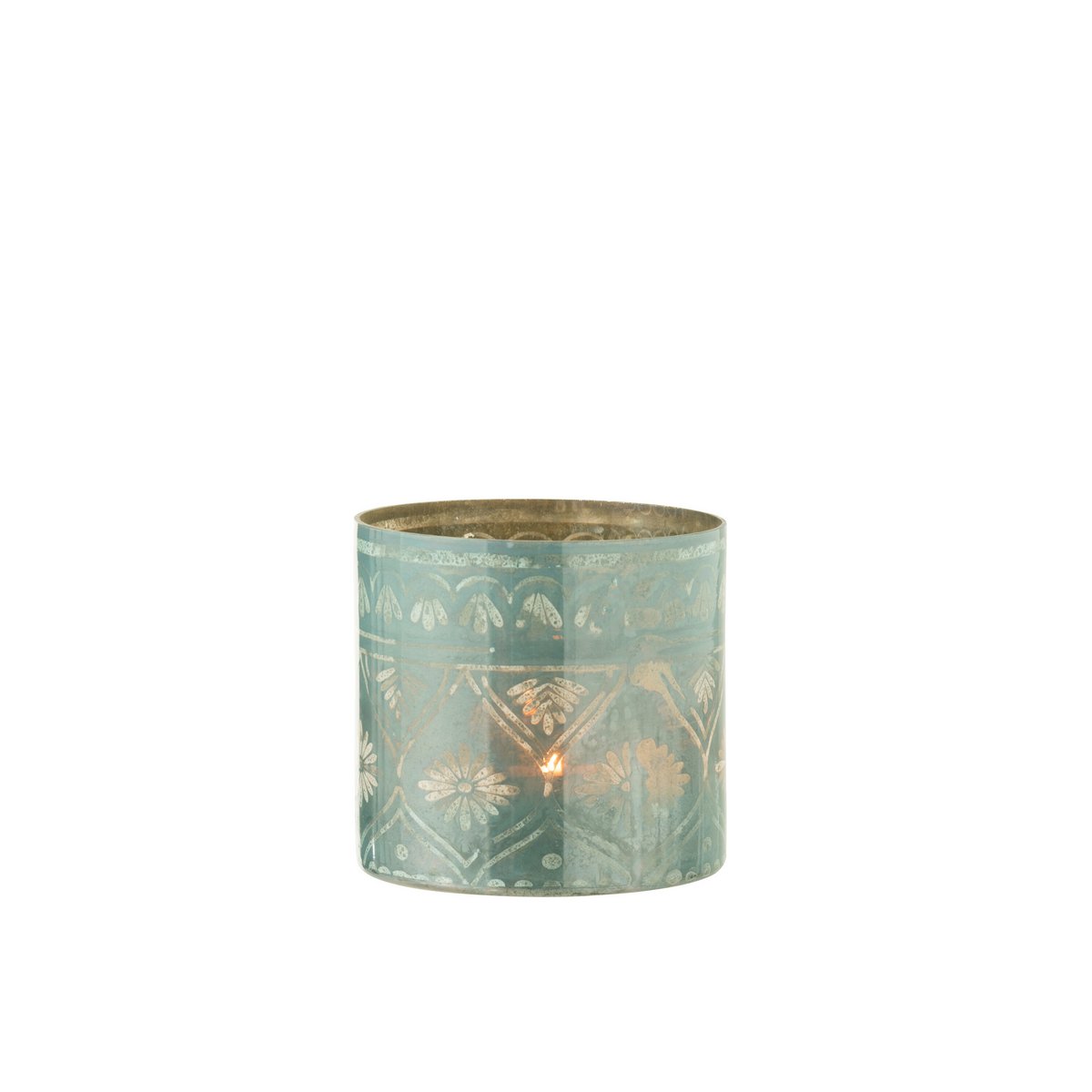 Lanterne J-Line Oriental, détail du verre aqua foncé