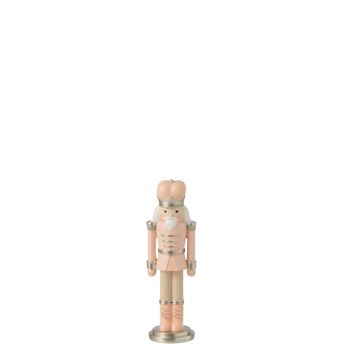 Figurine Casse-Noisette J-Line en résine rose et blanc - vue avant