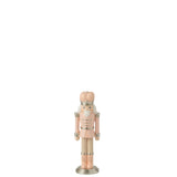Figurine Casse-Noisette J-Line en résine rose et blanc - vue avant