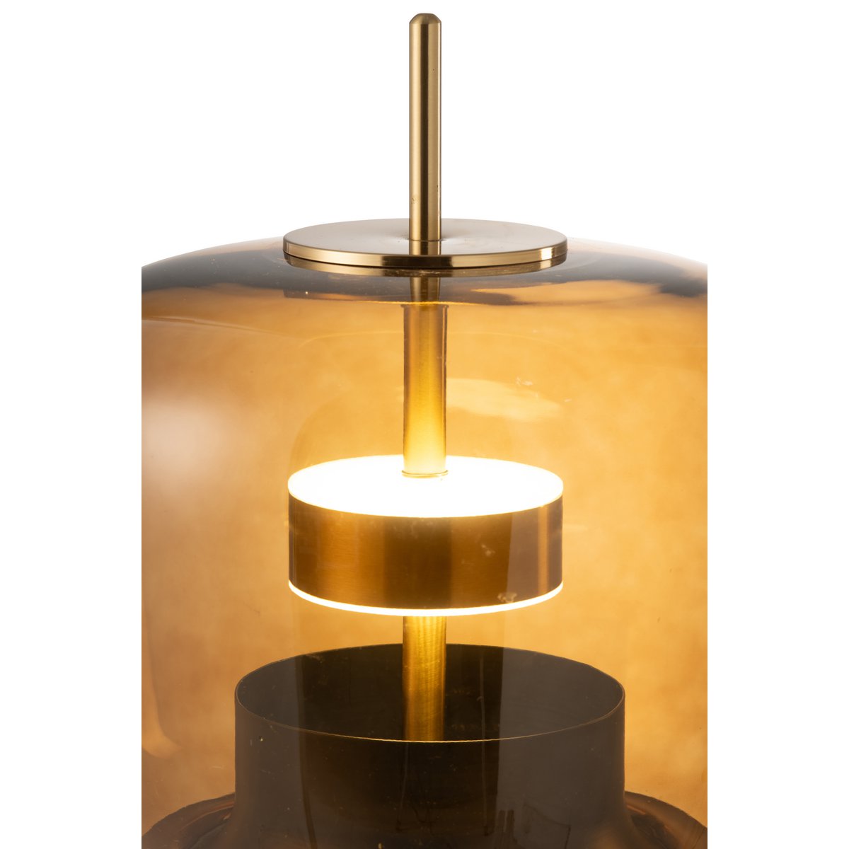 Lampe de table J-Line sur une table en bois