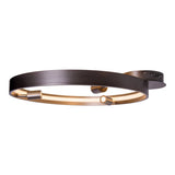 Plafond LED "Tristan", lampe à plafond métallique moderne et le plastique en vide en acier, les LED sont fermement installées. Avec environ. 58 cm Øthie Éclairage idéal pour le salon, la salle à manger ou la cuisine.
