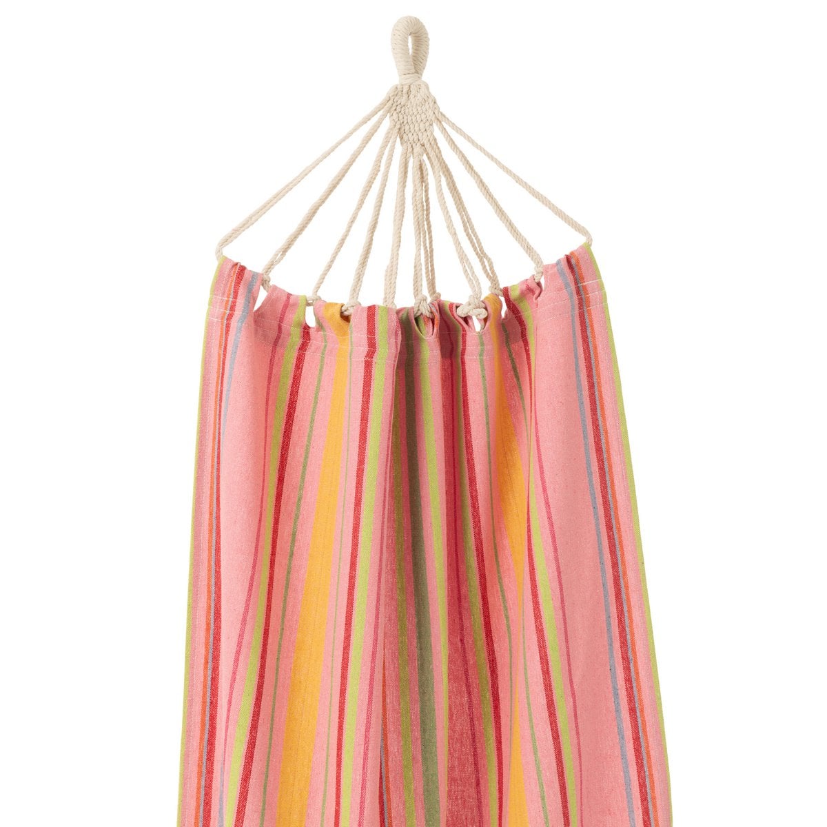 Détail des rayures du Hamac J-Line en coton et polyester