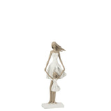Figurine Mère et Fille en polyresine, détail des finitions et couleurs