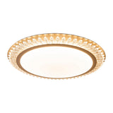 Plafond LED "Madison" Ø 48 cm, de nombreuses fonctions, en métal et en plastique, or, avec des LED intégrées, éclairage pour le salon ou le bureau