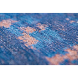 Tapis Eco - Sunset Blue - Tapis marron et bleu