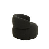 Siège rotatif J-Line - bois/textile - noir