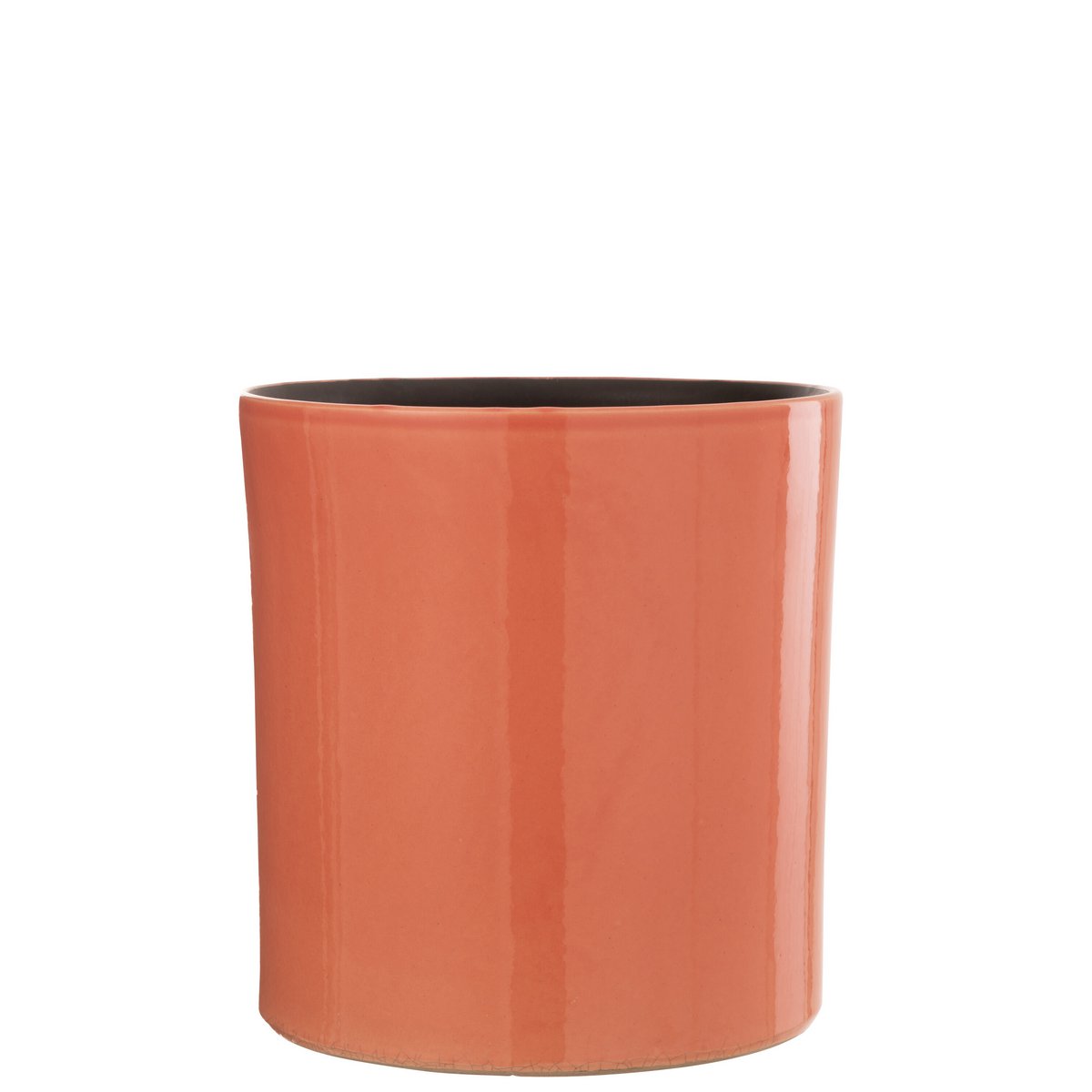 Vase J-Line Flek en céramique rose, design moderne et élégant.