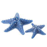 Bougie Étoile de Mer J-Line en cire bleue, vue de face