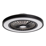 Loucles de plafond LED + ventilateur "Arioso" Ø 54 cm, en métal et en plastique, avec de nombreuses fonctions