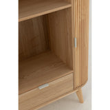Vue latérale de l'armoire J-Cas, mettant en valeur son design contemporain