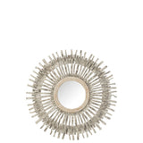 Miroir Soleil J-Line installé dans un salon moderne