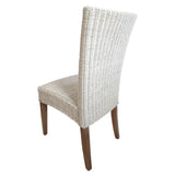 Chaise de rotin chaise de salle à manger blanche chaise de panier cardine blanc chaise de jardin d'hiver durable