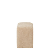 Détail du textile beige du tabouret J-Line N