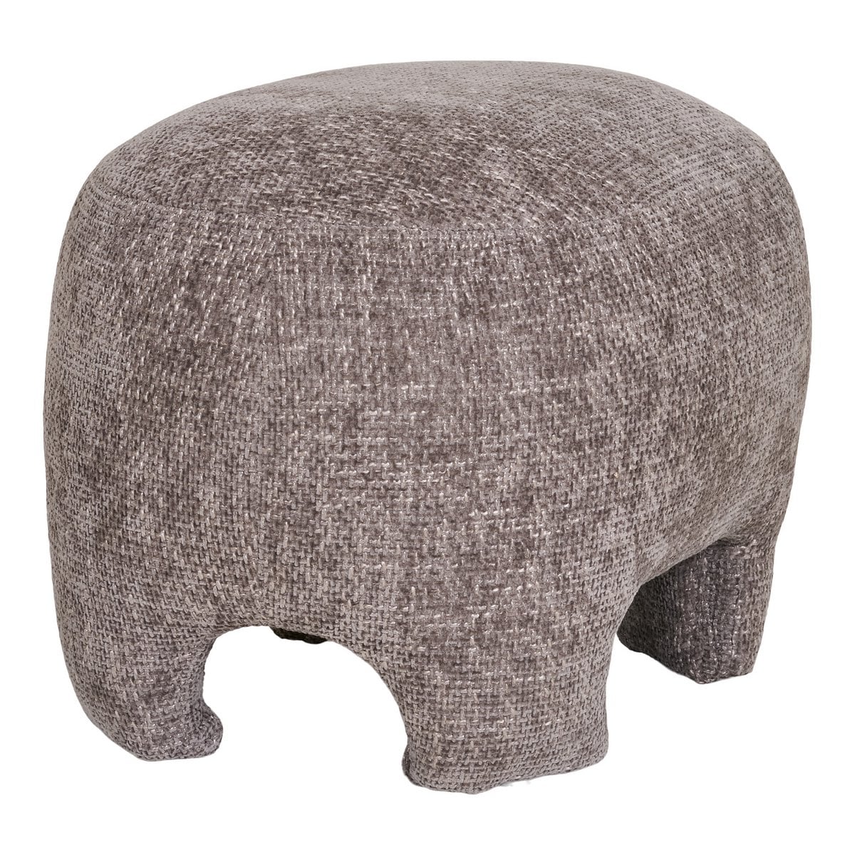 Détail du tissu en polyester du Pouf Nazare beige