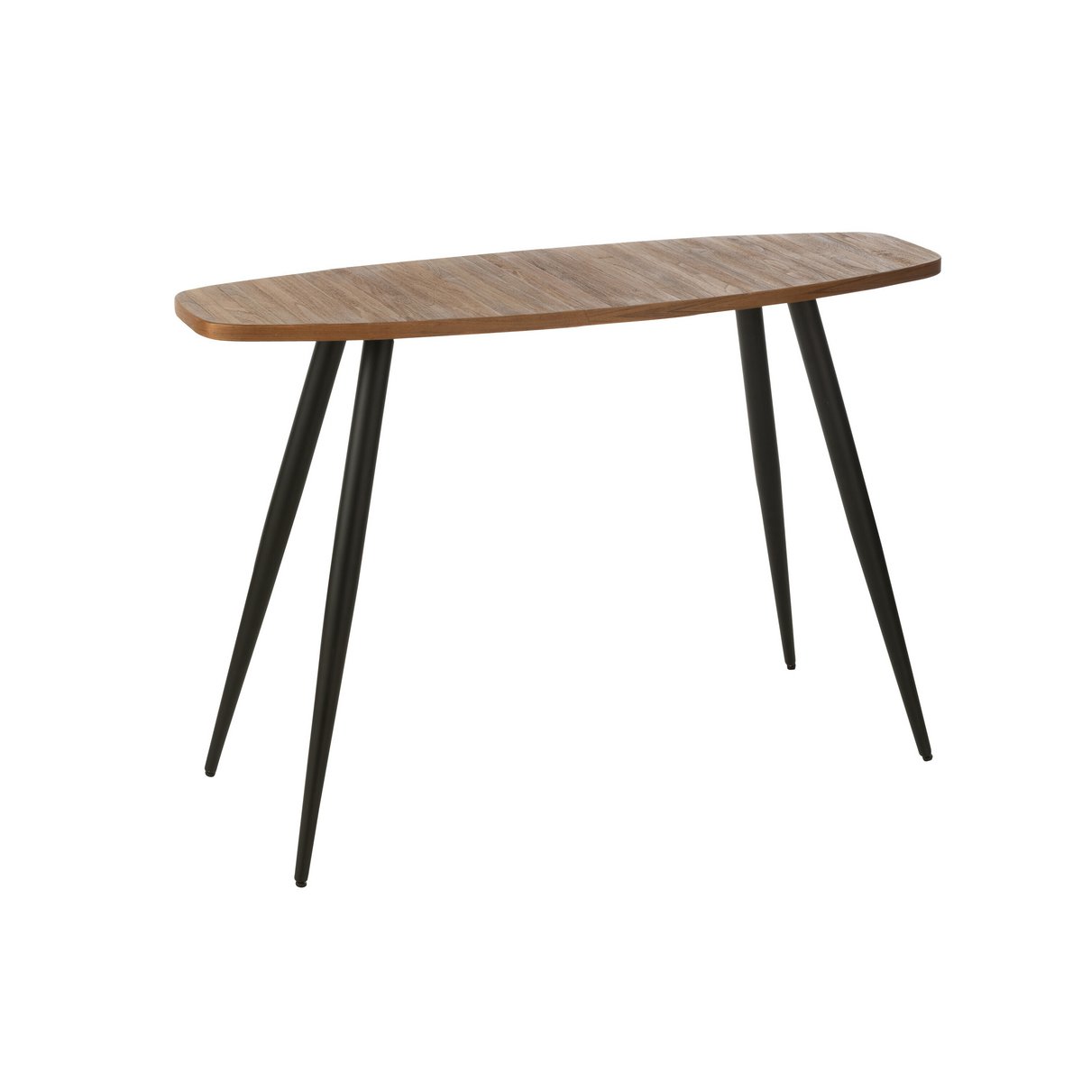 Zoom sur les pieds en métal de la console J-Line Oval
