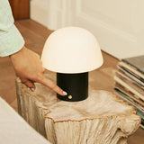 Lampe de table sans fil noire Yannick