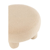 Détail du tissu bouclé du tabouret Teddy J-Line