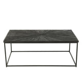 Table basse Shanil de J-Line avec détails du plateau en bois