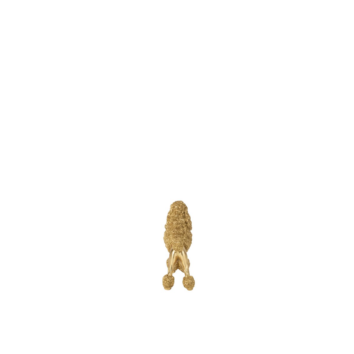 Figurine J-Line Caniche debout - mise en scène élégante