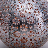 2 Set LED Decoration Lumière solaire Ø 18 cm Décoration extérieure en métal en argent avec des LED intégrées