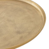 Table d'appoint métal autour de Ø 44x53 cm décotiquement noble ou or avec design en aluminium au milieu du pied