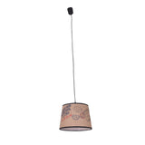 Suspension avec abat-jour textile "Print"