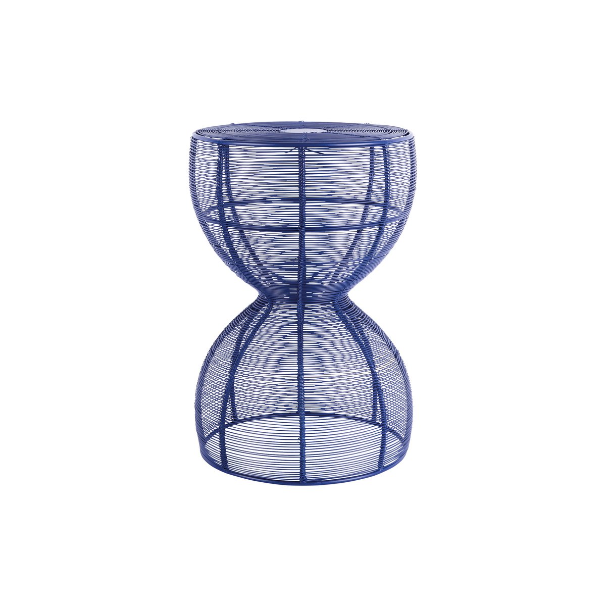Table d'Appoint Corde Vague - Design ondulé en bleu