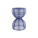 Table d'Appoint Corde Vague - Design ondulé en bleu