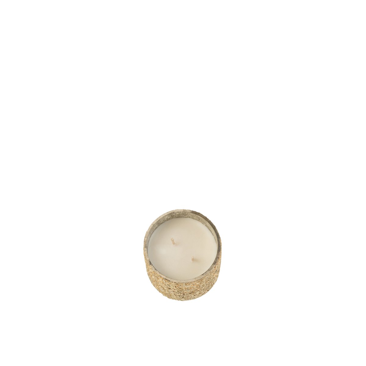 Bougie parfumée J-Line Luxuria en verre doré, petite taille