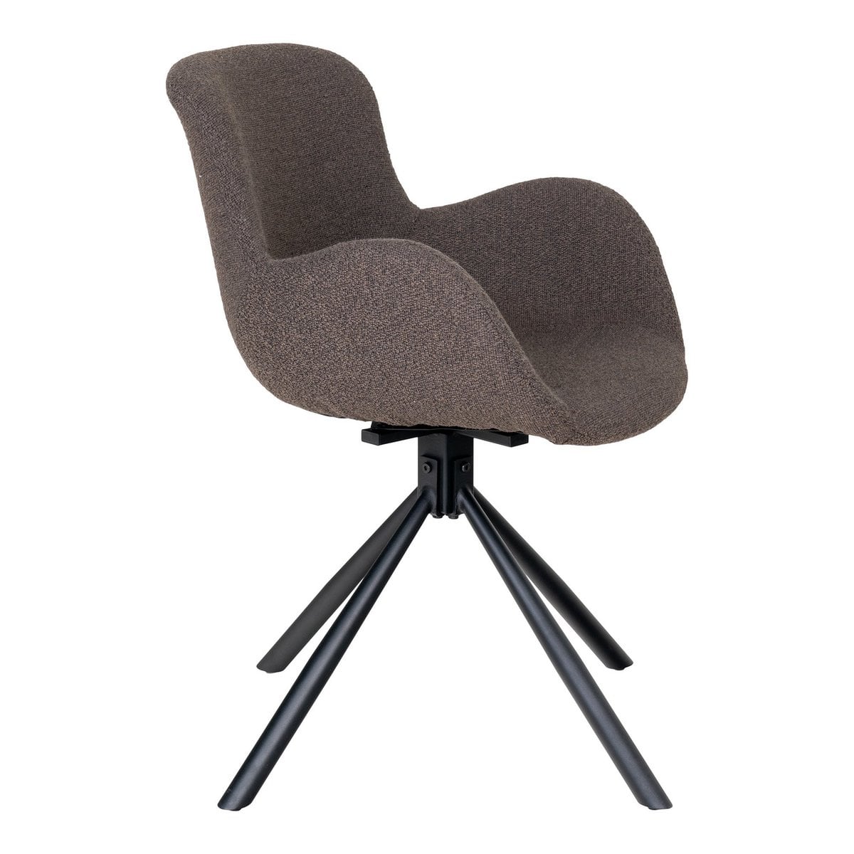 Base pivotante noire de la chaise Amorim, vue latérale