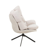 Détail du coussin en textile beige de la chaise Relax J-Line